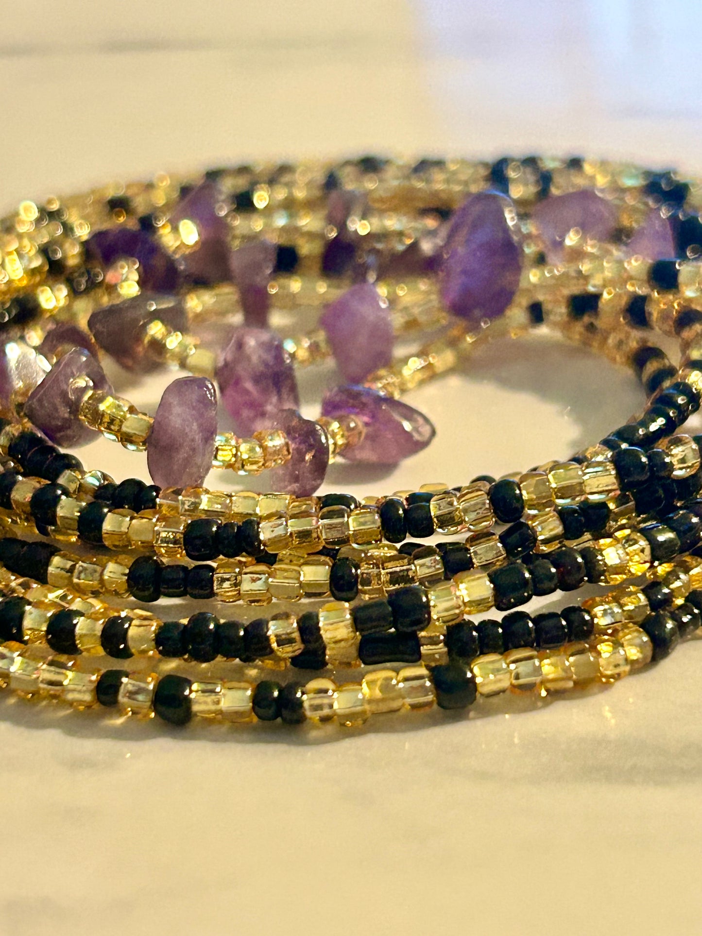 Amethyst - Black & Gold