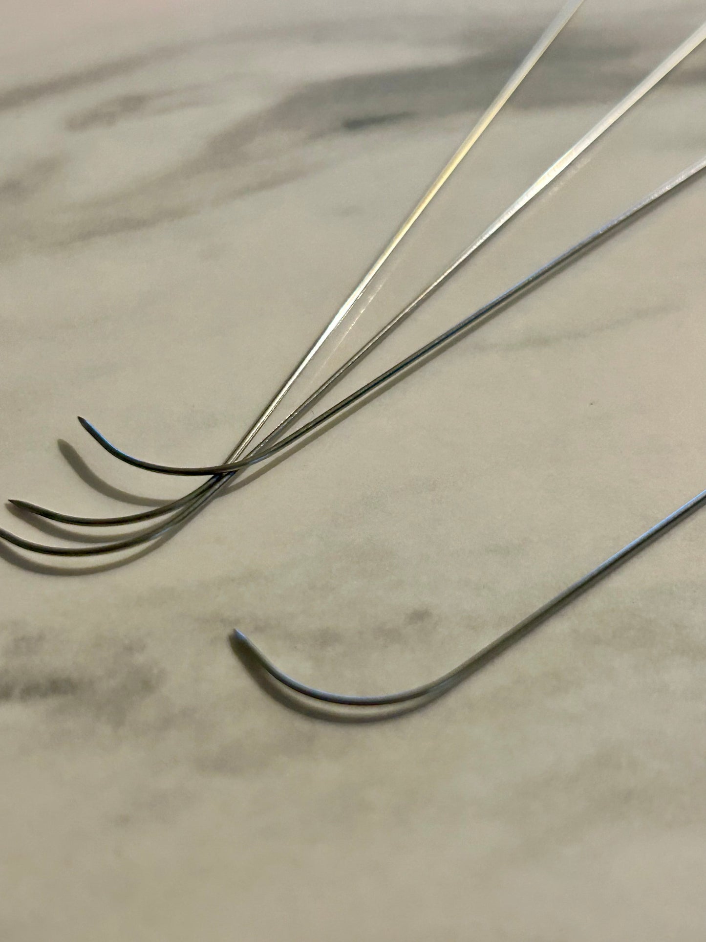 Curved Large Eye Beading Needle