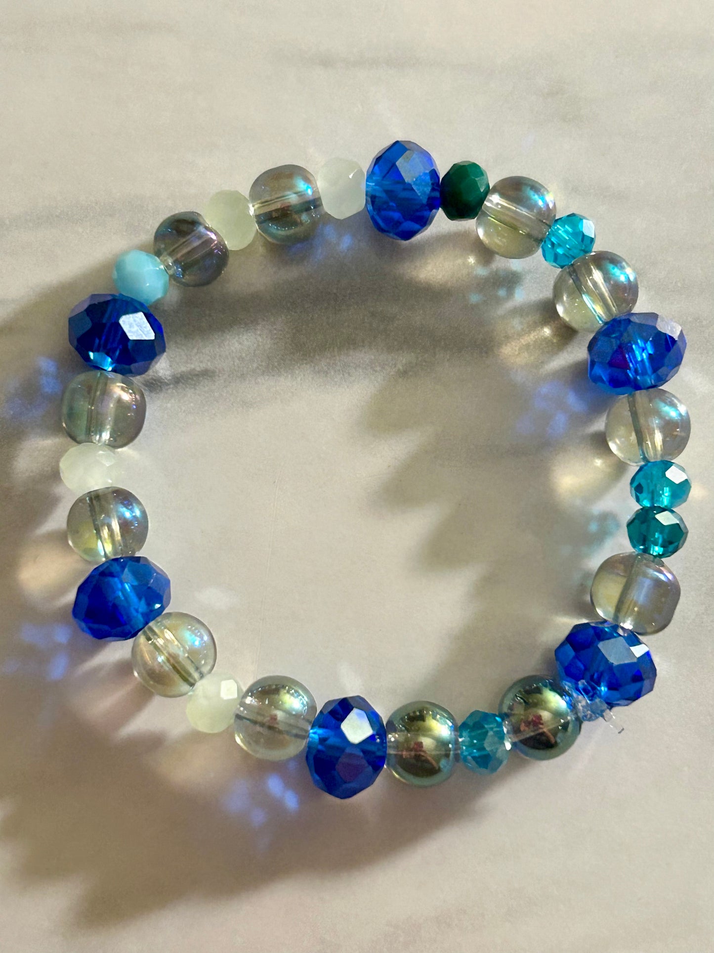 Blue view stretch bracelet