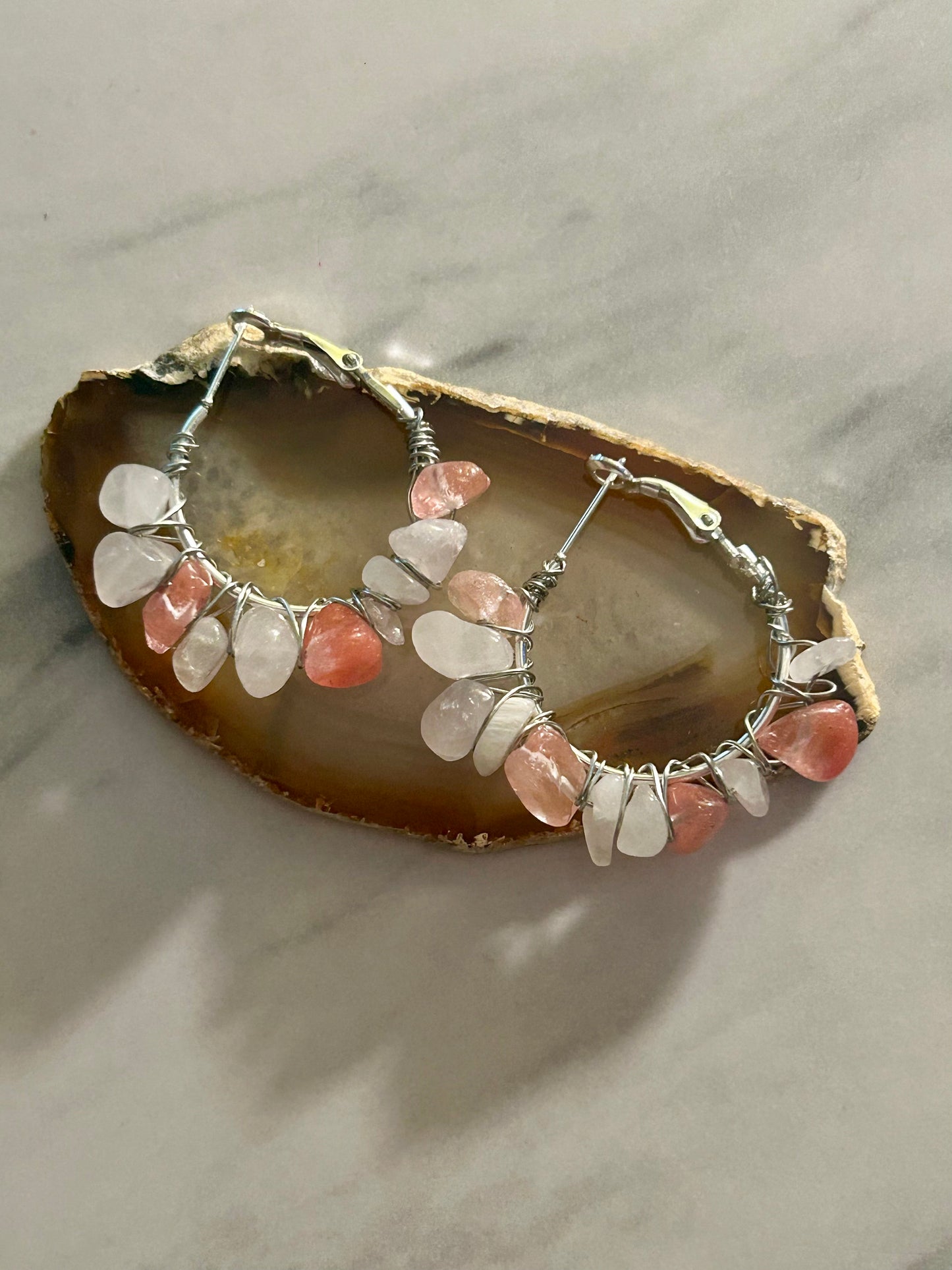 Rose Quartz Earrings