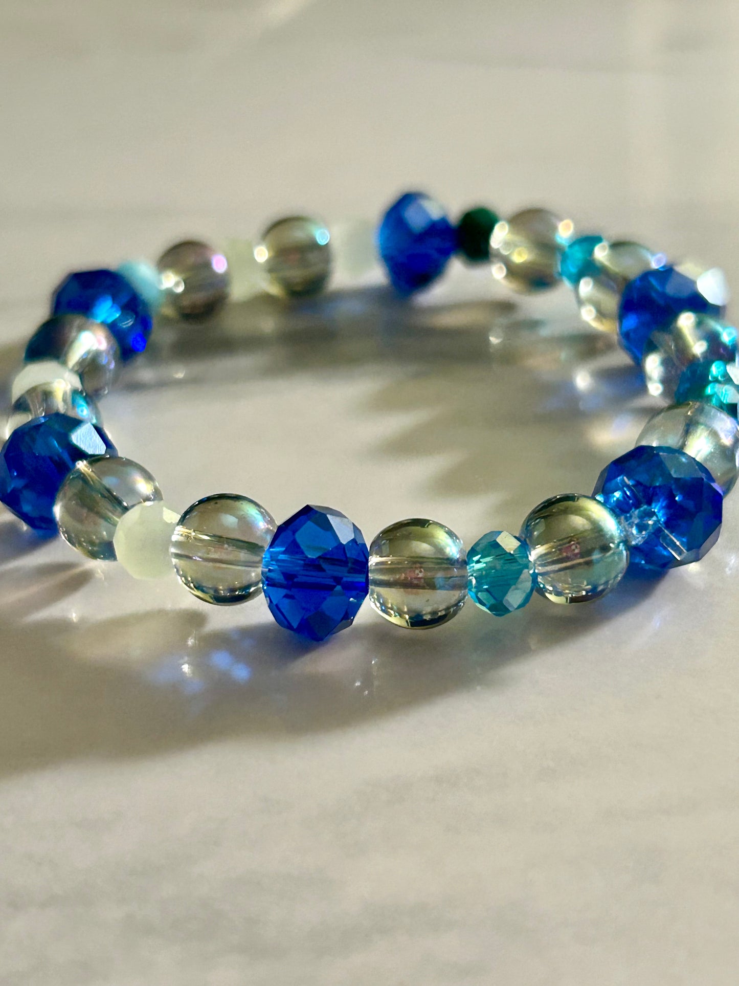 Blue view stretch bracelet