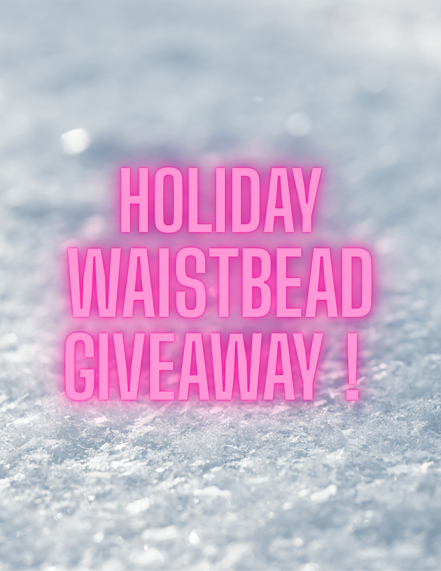 Holiday Giveaway Raffle !
